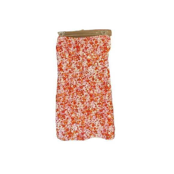 Sky to moon women’s strapless, a pop of floral mini dress size - Picture 3 of 7